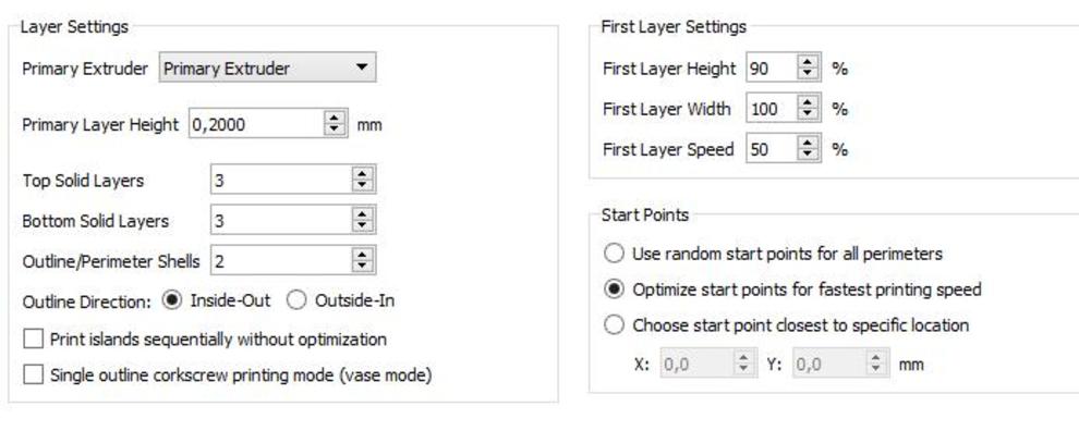 Layer height 0. Simplify3d. Simplify.